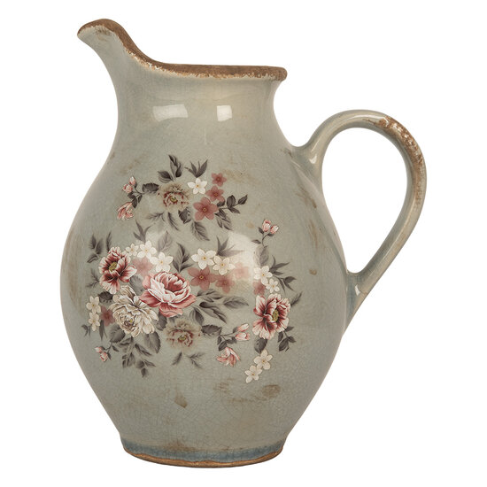 Clayre &amp; Eef | Decoratieve Schenkkan Grijs 21x16x24 cm | 6CE2234M