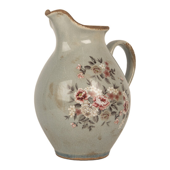 Clayre &amp; Eef | Decoratieve Schenkkan Grijs 21x16x24 cm | 6CE2234M