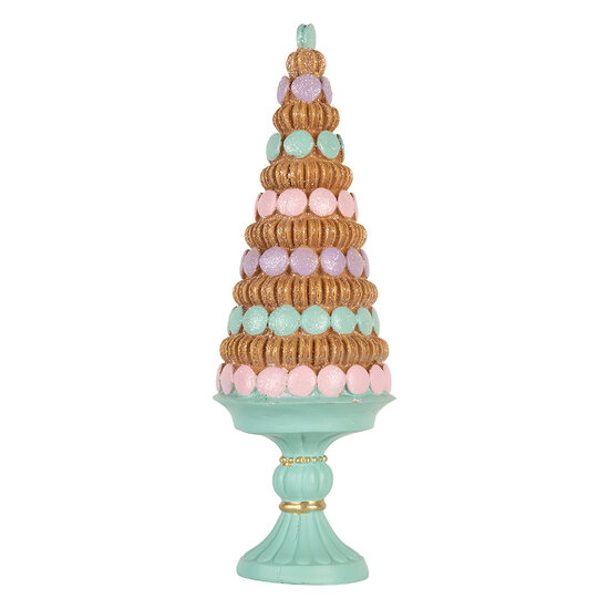 Clayre & Eef | Kerstdecoratie Kerstboom Groen Bruin ø 13x40 cm | 6PR5861
