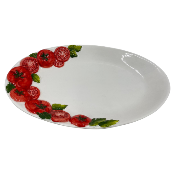 Schaal ovaal tomaat groot 41 x 26 cm | PO74 | Piccobella