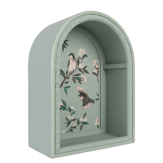 Clayre &amp; Eef | Wandrek Blauw Roze (set van 2) 30x16x40 / 24x14x30 cm | 6H2460