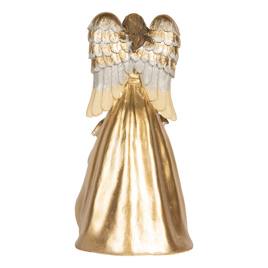 Clayre &amp; Eef | Kerstdecoratie Kerstgroep Beige Wit 16x13x31 cm | 6PR5897