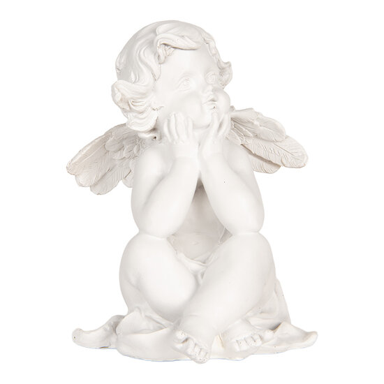 Clayre &amp; Eef | Decoratie Engelen (set 4) Wit 16x14x19 cm | 6PR5914