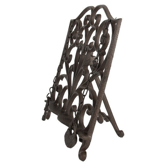 Clayre &amp; Eef | Kookboekenstandaard Bruin 27x5x27 cm | 6Y5751