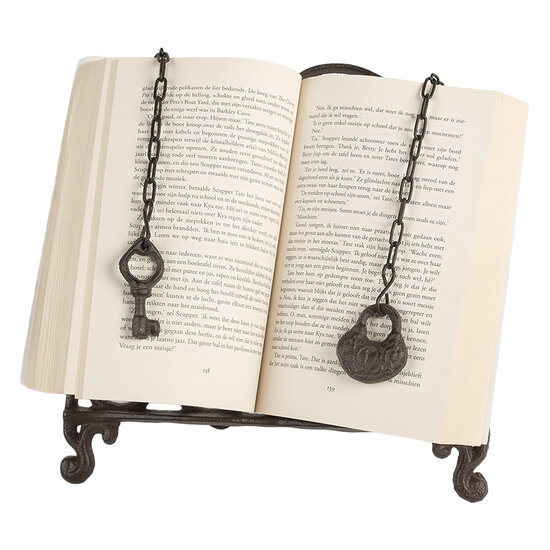 Clayre &amp; Eef | Kookboekenstandaard Bruin 27x5x27 cm | 6Y5751