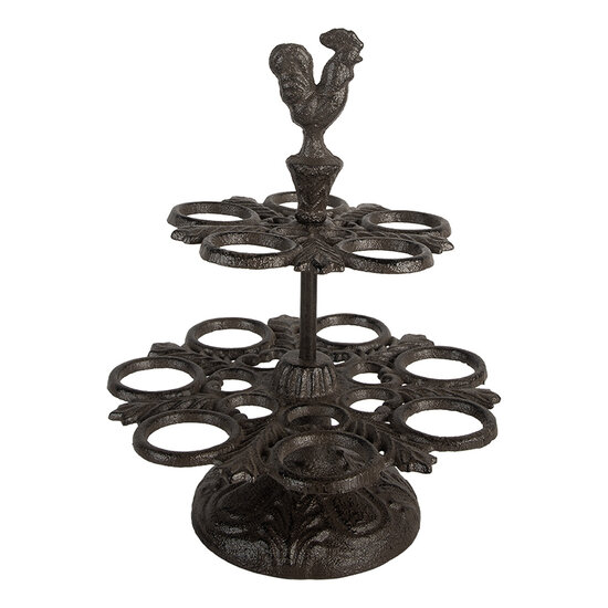 Clayre &amp; Eef | Eierhouder Bruin &oslash; 19x24 cm | 6Y5752