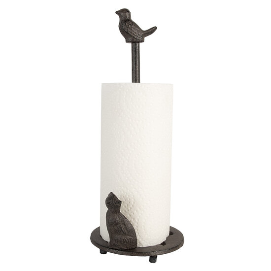 Clayre &amp; Eef | Keukenrolhouder Bruin &oslash; 14x36 cm | 6Y5754