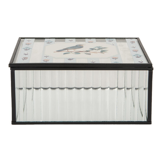 Clayre &amp; Eef | Decoratief Opbergdoosje Transparant 18x14x8 cm | 6Y5949