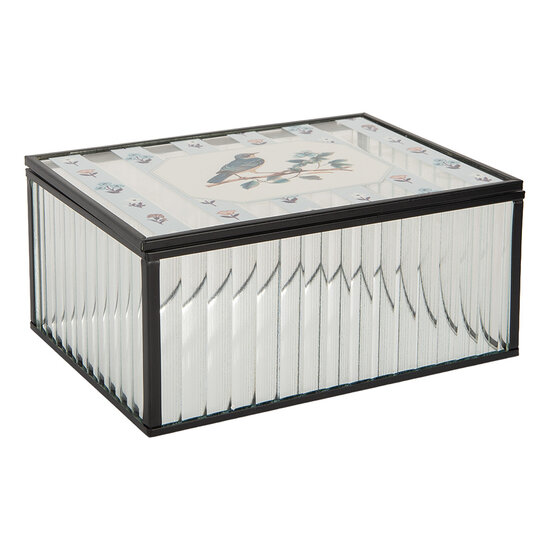 Clayre &amp; Eef | Decoratief Opbergdoosje Transparant 18x14x8 cm | 6Y5949