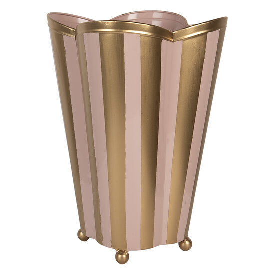 Clayre &amp; Eef | Decoratie Vaas Roze Goudkleurig 22x22x35 cm | 6Y5951