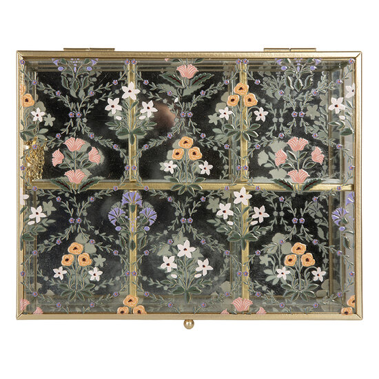 Clayre &amp; Eef | Decoratief Opbergdoosje Transparant 20x16x5 cm | 6Y5952