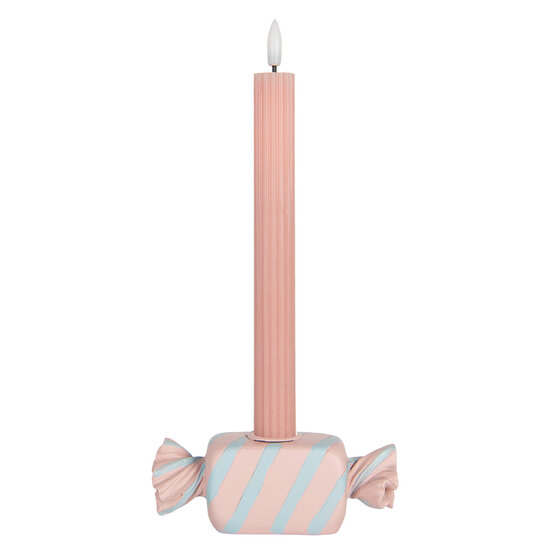 Clayre &amp; Eef | Kandelaar Roze Blauw 14x5x5 cm | 6PR5778P