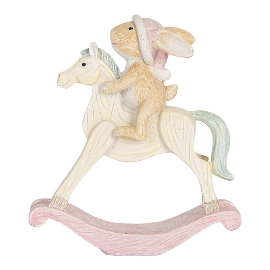 Clayre & Eef | Decoratie Konijn Bruin Wit 13x4x14 cm | 6PR5888