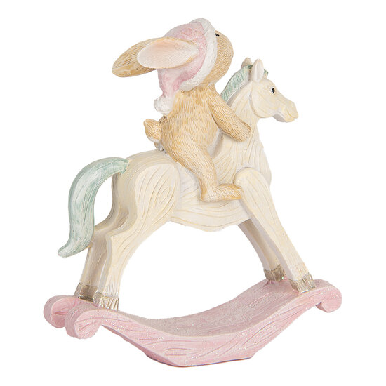 Clayre & Eef | Decoratie Konijn Bruin Wit 13x4x14 cm | 6PR5888