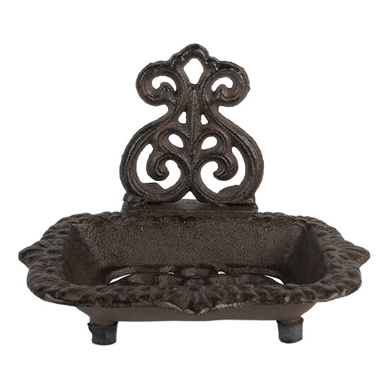Clayre &amp; Eef | Zeepbakje Bruin 15x11x11 cm | 6Y5748