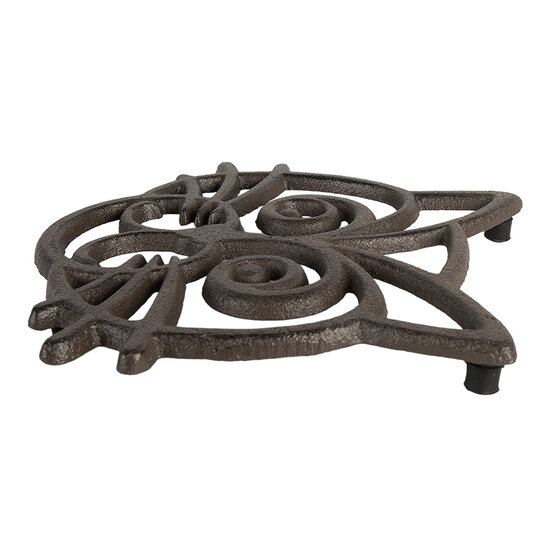 Clayre &amp; Eef | Onderzetters Pannen Bruin 16x17x2 cm | 6Y5761