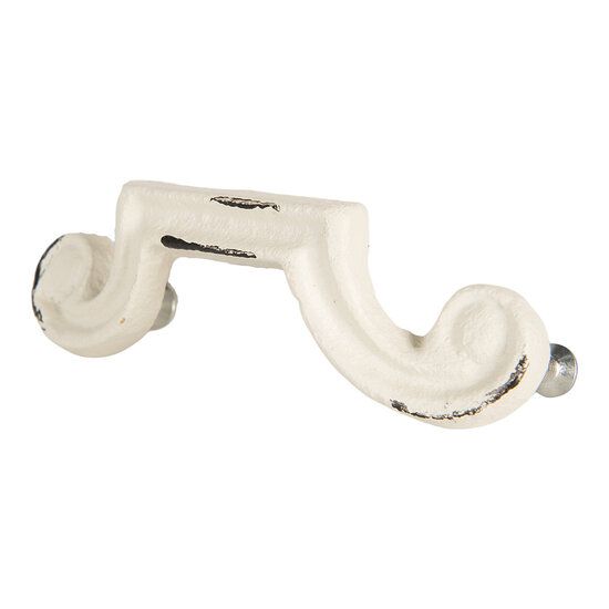 Clayre & Eef | Handgreep Wit 12x4x3 cm | 6Y5766