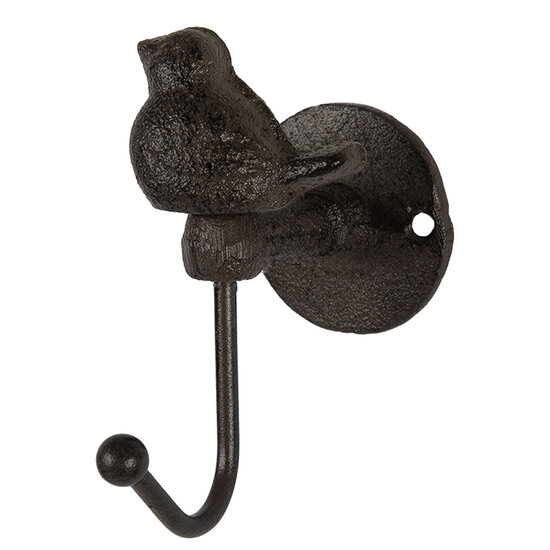 Clayre & Eef | Wandhaak Bruin 5x9x10 cm | 6Y5770