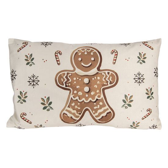 Clayre &amp; Eef | Kussenhoes Beige Bruin 30x50 cm | CGM36