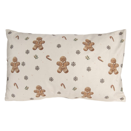 Clayre &amp; Eef | Kussenhoes Beige Bruin 30x50 cm | CGM36
