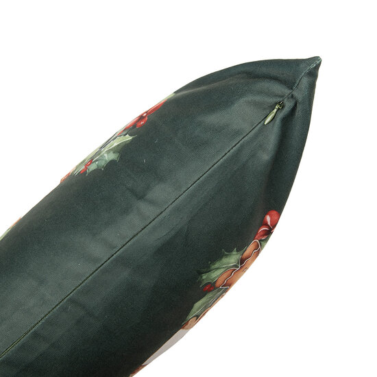 Clayre &amp; Eef | Kussenhoes Groen Bruin 45x45 cm | KT021.430