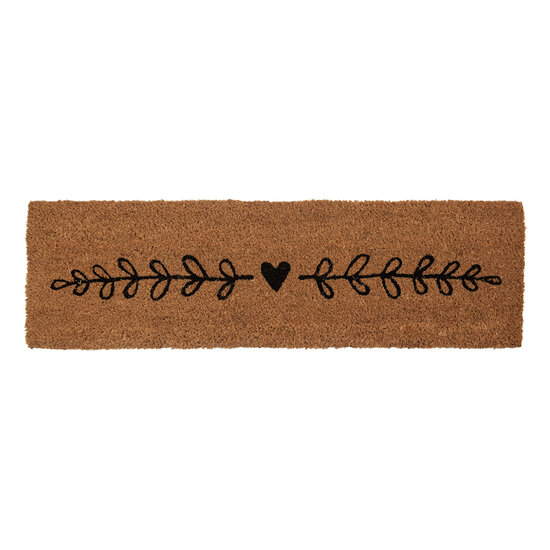 Clayre &amp; Eef | Deurmat Binnen Bruin Zwart 75x22x2 cm | MC277