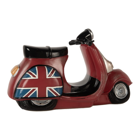 Clayre &amp; Eef | Nachtlampje Scooter LED Rood Blauw 27x10x16 cm | 6LMP808