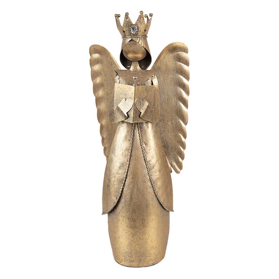 Clayre &amp; Eef | Decoratie Engel Bruin 17x10x39 cm | 6Y5943