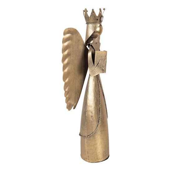 Clayre &amp; Eef | Decoratie Engel Bruin 17x10x39 cm | 6Y5943