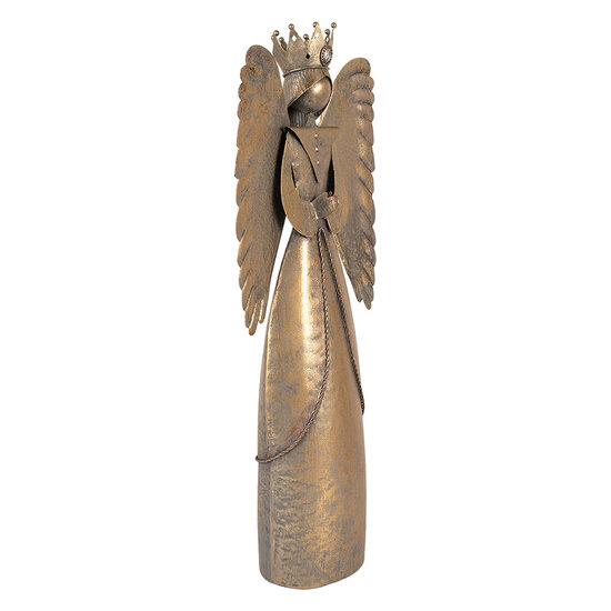 Clayre &amp; Eef | Decoratie Engel Bruin 17x10x46 cm | 6Y5944
