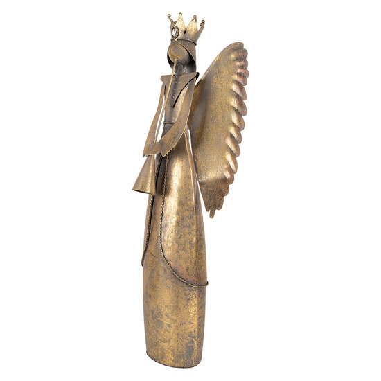 Clayre &amp; Eef | Decoratie Engel Bruin 20x16x52 cm | 6Y5945