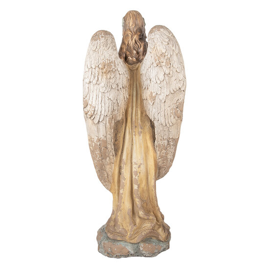 Clayre & Eef | Decoratie Engel Beige Bruin 28x22x71 cm | 5MG0083