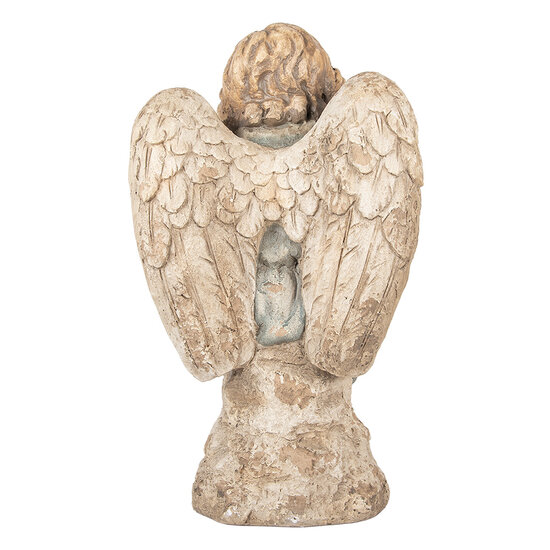 Clayre & Eef | Decoratie Engel Beige Grijs 32x23x56 cm | 5MG0088