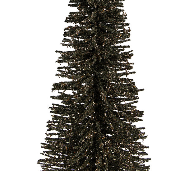 Clayre & Eef | Decoratie Kerstboom Groen Goudkleurig ø 20x50 cm | 66320GR