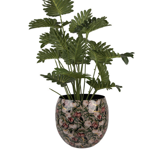 Clayre & Eef | Decoratie Vaas Grijs Roze ø 28x25 cm | 66386