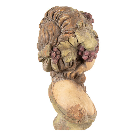 Clayre & Eef | Decoratie Buste Vrouw Beige 24x18x28 cm | 6MG0134