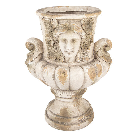 Clayre & Eef | Bloempot Binnen Beige Bruin 36x38x50 cm | 6MG0136