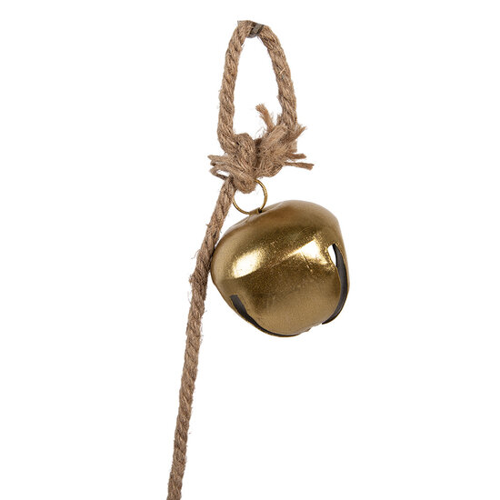 Clayre & Eef | Decoratie Hanger Bellen Goudkleurig Zilverkleurig 8x8x135 cm | 6Y5912