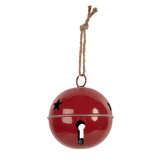 Clayre &amp; Eef | Bel Decoratief Rood &oslash; 20x23 cm | 6Y5913