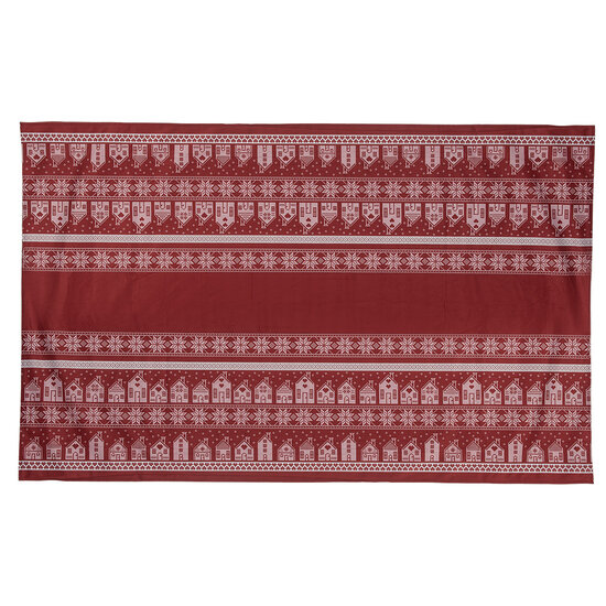 Clayre & Eef | Tafelkleed Rood Wit 140x220 cm | KT003.002