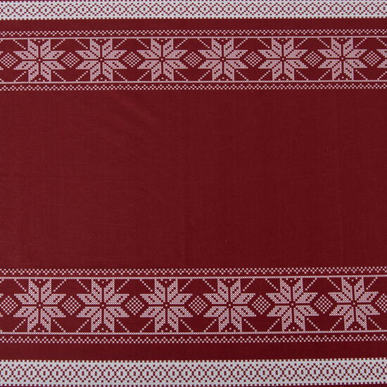 Clayre & Eef | Tafelkleed Rood Wit 140x220 cm | KT003.002