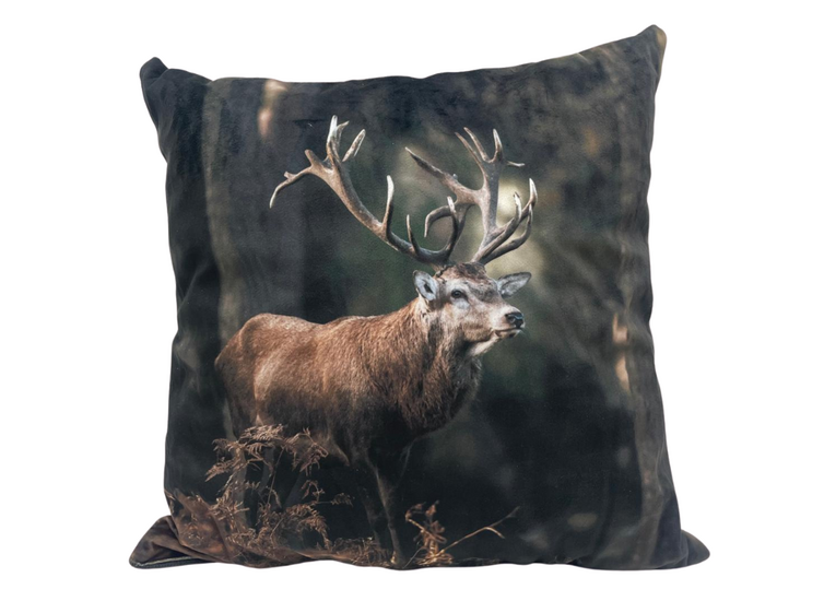 Exclusief Rendier/Edelhert Kussen &ndash; Sober Woontextiel voor de Liefhebber van Wildlife - Stoer &amp; Sober 