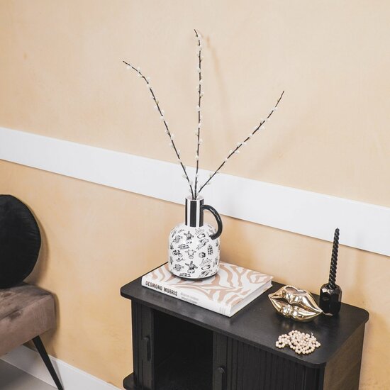 Housevitamin Jug Vaas - Dutch Black - 16x14x21,5cm - Keramiek - Eyecatcher - Dutch Design