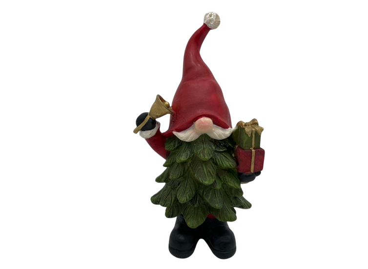 Beeld Gnoom kerstboom cadeautjes 22 x 13 cm - Sommerfield