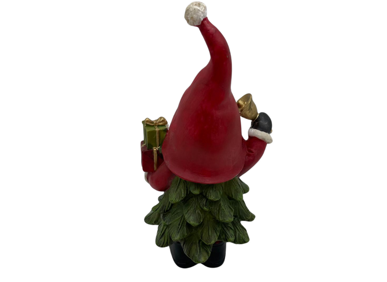 Beeld Gnoom kerstboom cadeautjes 22 x 13 cm - Sommerfield