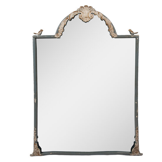 Clayre &amp; Eef | Wandspiegel Blauw Beige 60x3x91 cm | 52S331