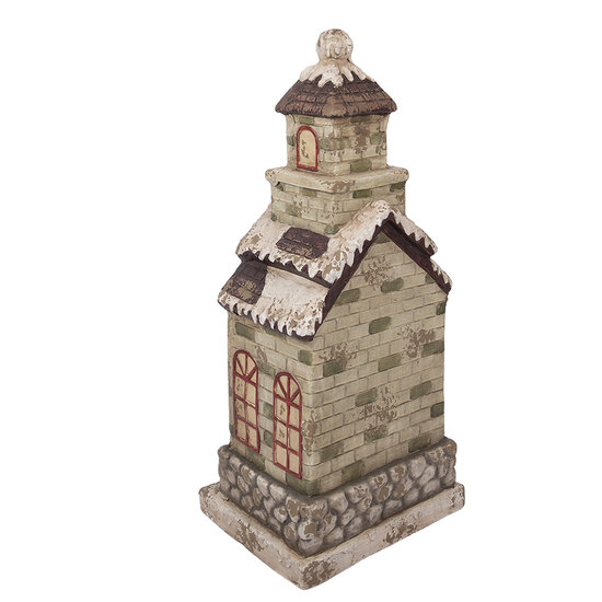 Clayre &amp; Eef | Decoratie Huis Groen Beige 36x30x80 cm | 5MG0070