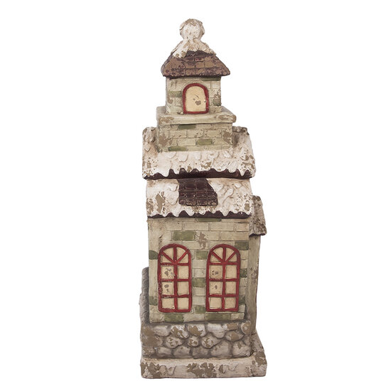 Clayre &amp; Eef | Decoratie Huis Groen Beige 36x30x80 cm | 5MG0070