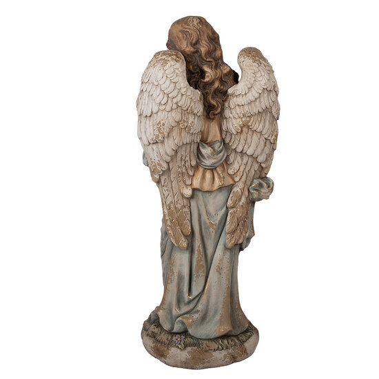 Clayre &amp; Eef | Decoratie Engel Beige Grijs 40x30x100 cm | 5MG0079