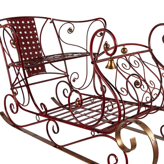 Clayre &amp; Eef | Kerstdecoratie Slee Rood 107x56x56 cm | 5Y1390